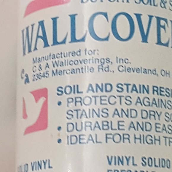 Vintage Vinyl Wallpaper Floral,Seashell/Leaf Teflon Dupont C&A Wallcvrn… - Picture 6 of 16